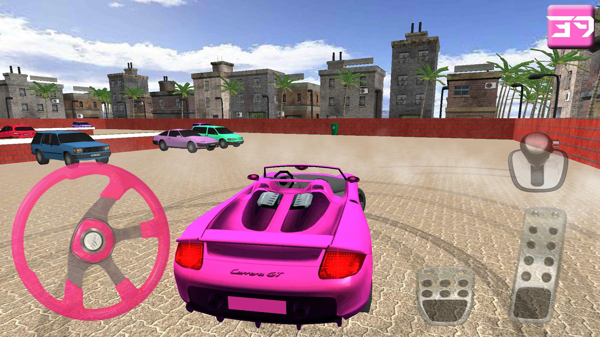 Girl Car Parking Game 3D