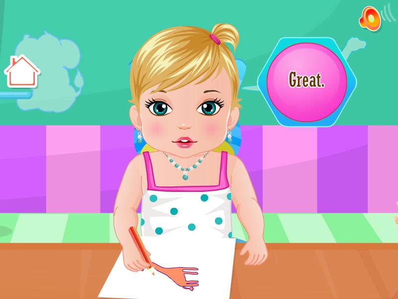 Kindergarten baby care games