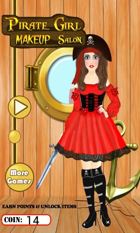 Pirate Girl MakeUp Salon