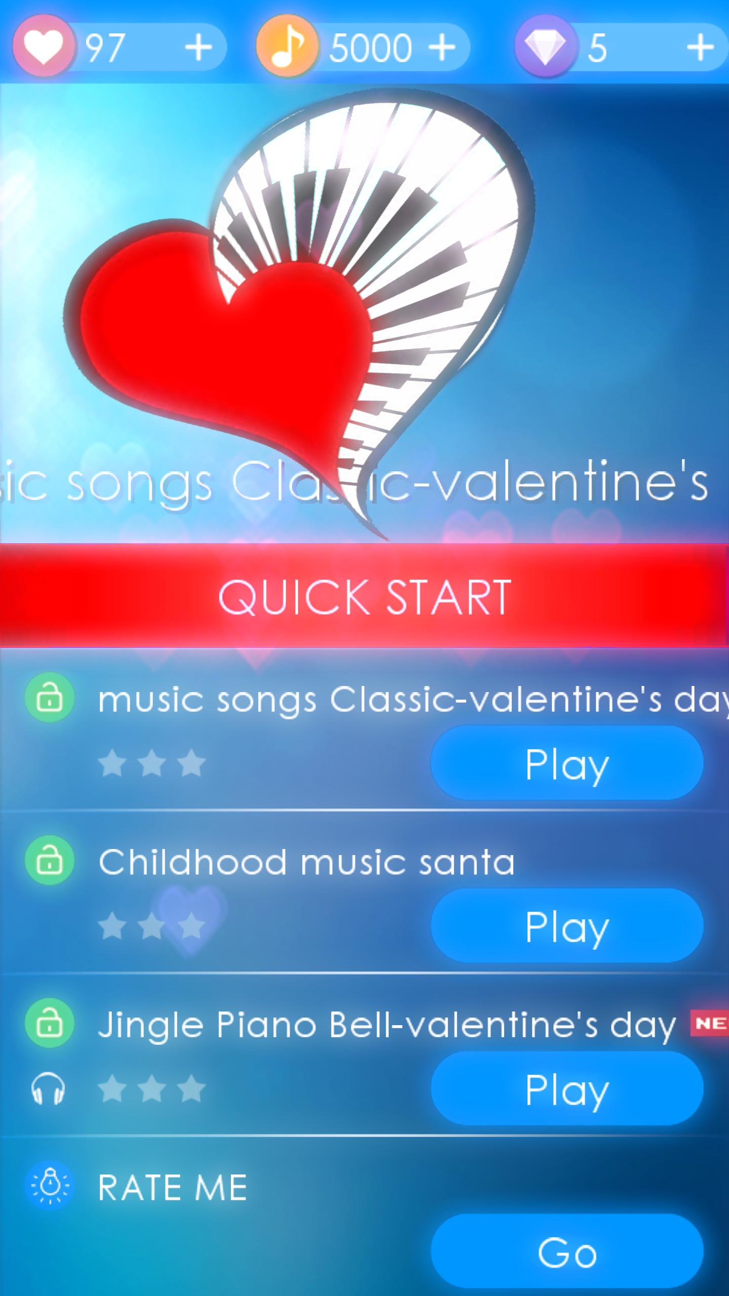 Perfect Piano Tiles valentines