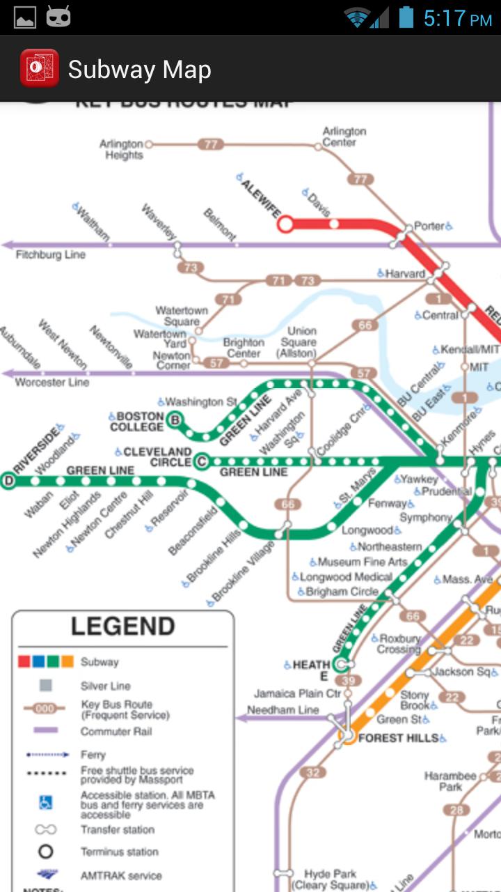 CommuterMap Boston