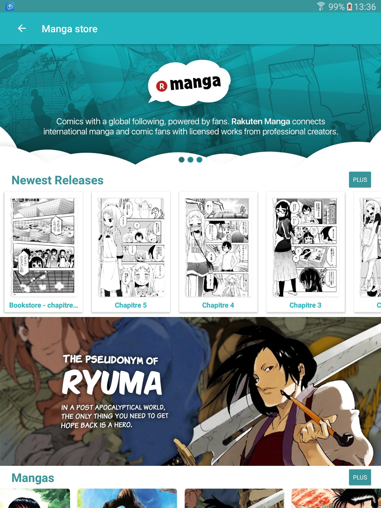 Rakuten Manga Beta (Unreleased)