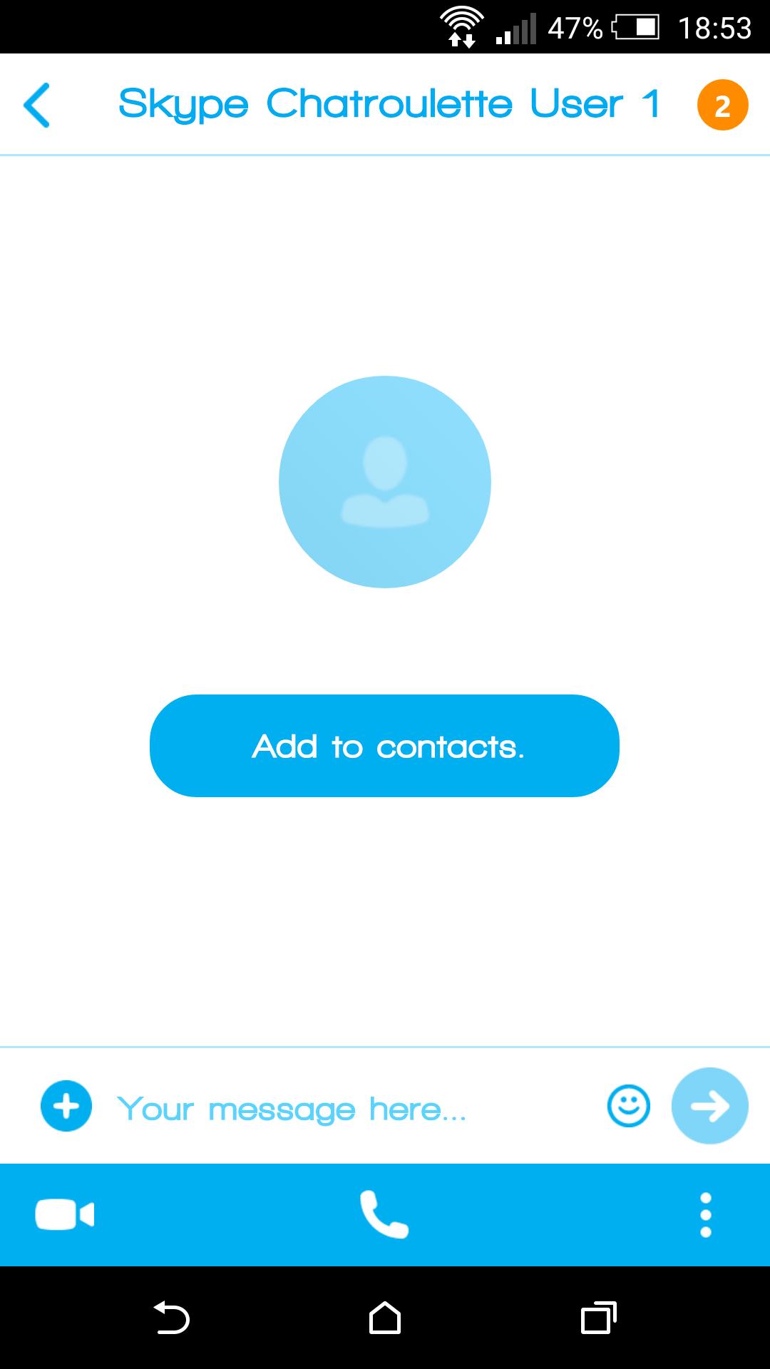 Chatroulette for Skype