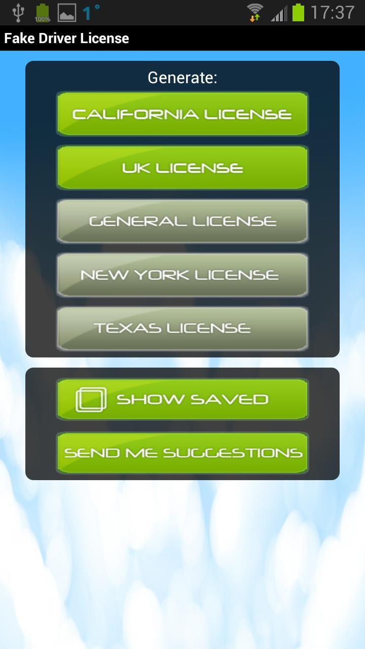 Driver License Generator