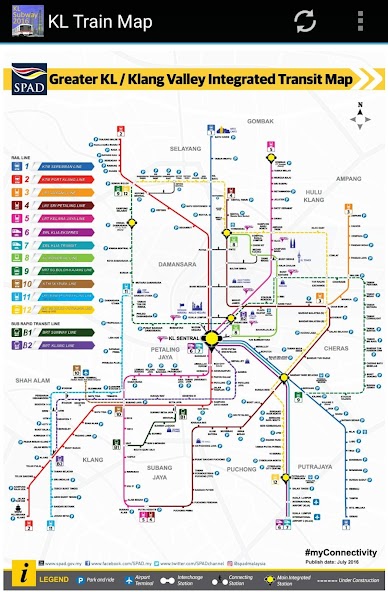 Kuala Lumpur (KL) MRT Map 2023