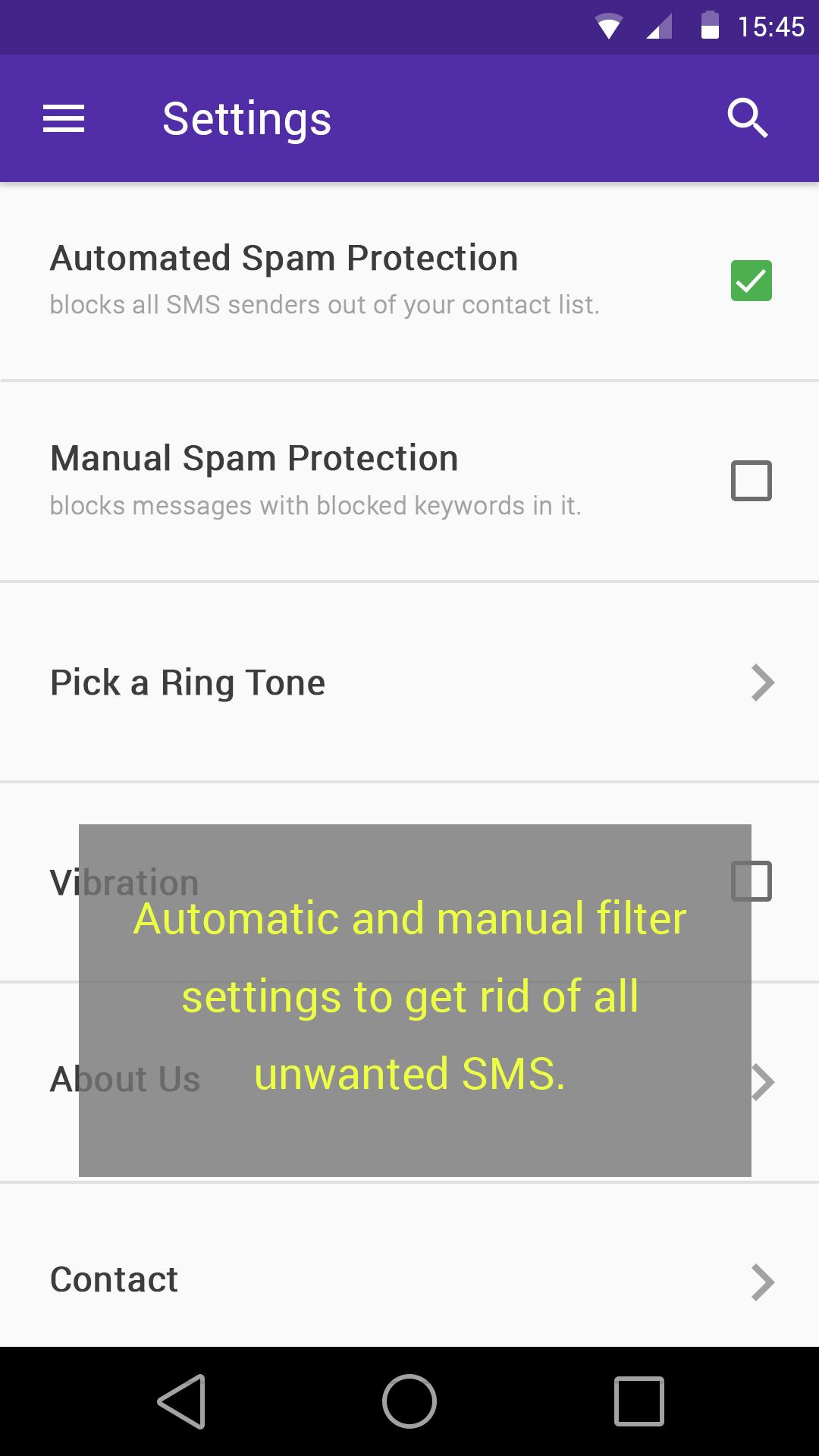 Stop SMS Spam: Clean inbox