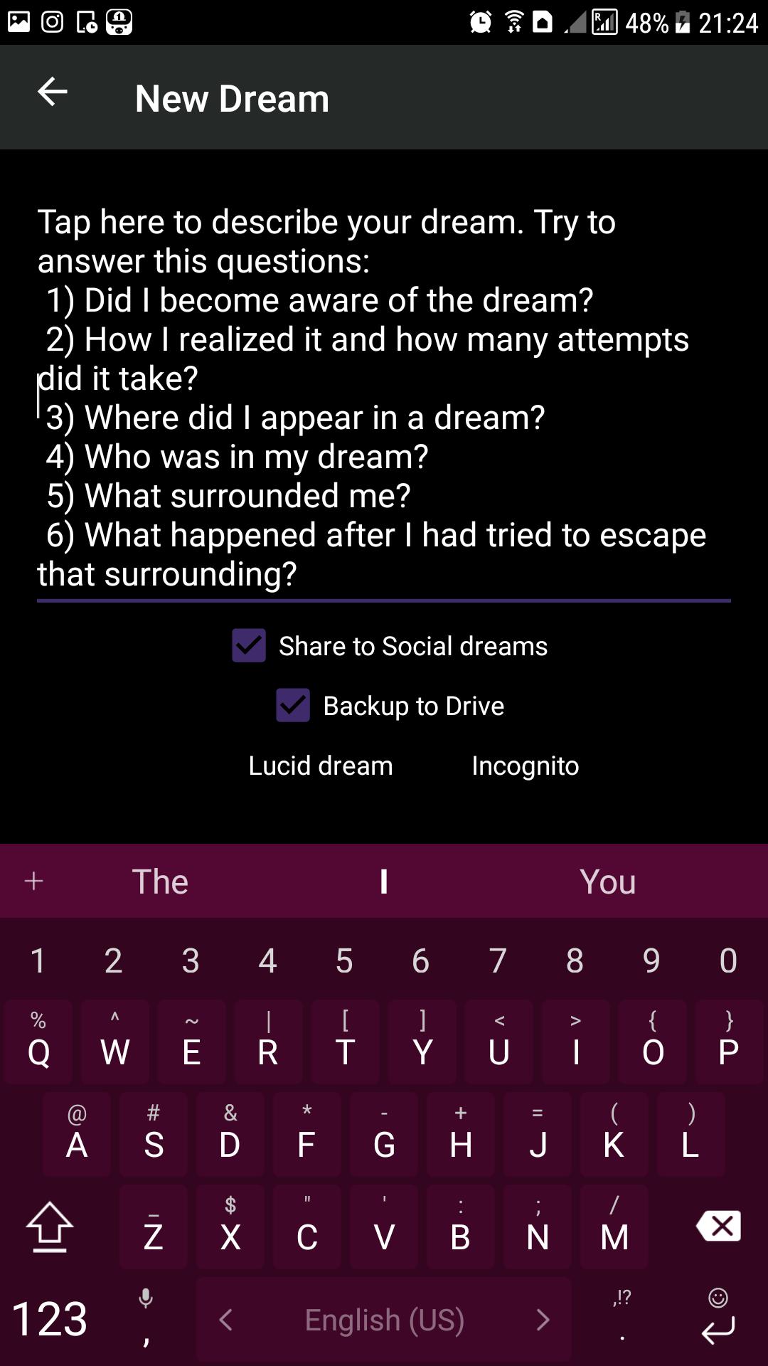 Lucidiary - Social Dream Diary