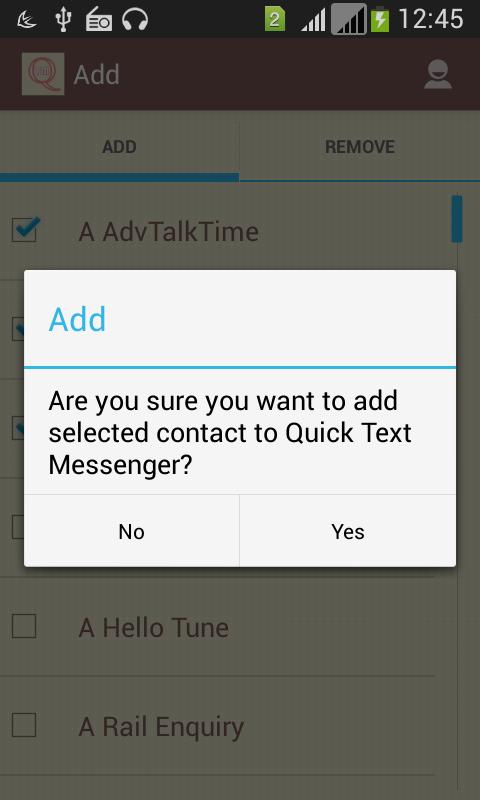 Quick Text Messenger