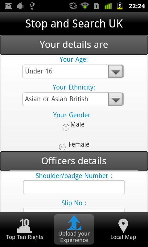 Stop And Search App