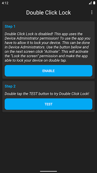 Double Click Lock