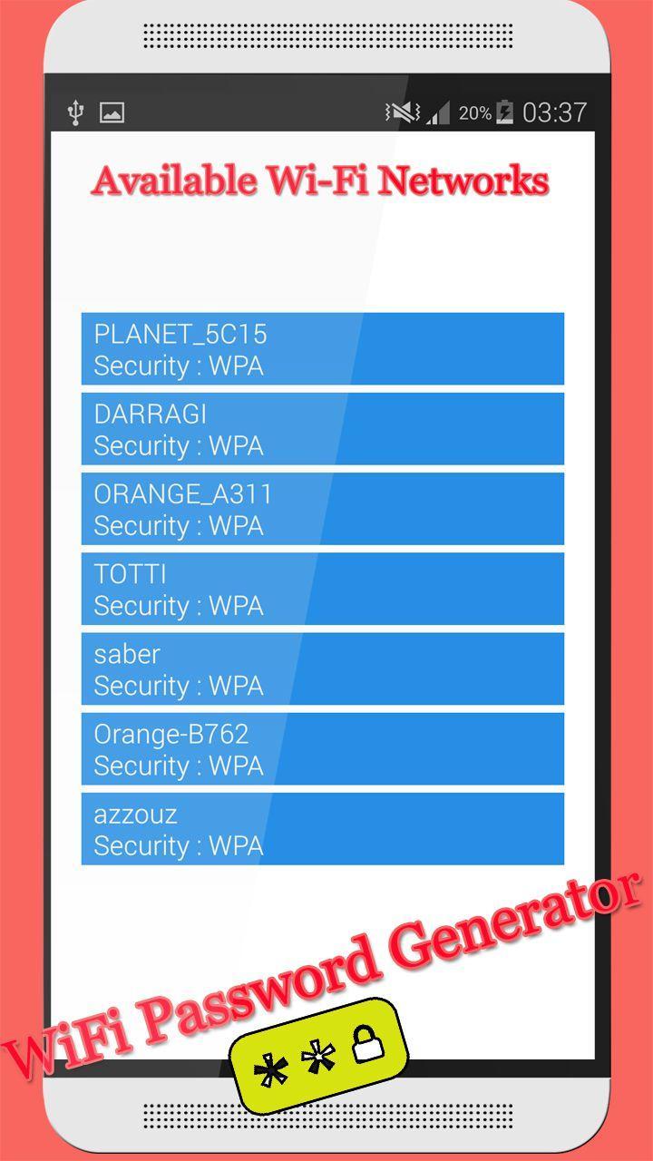 Password Wifi Generator 2015