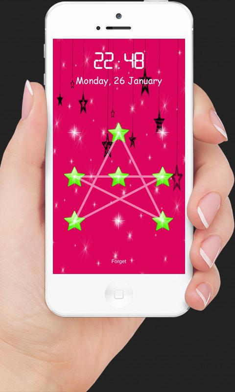 Stars Pattern Screen Lock