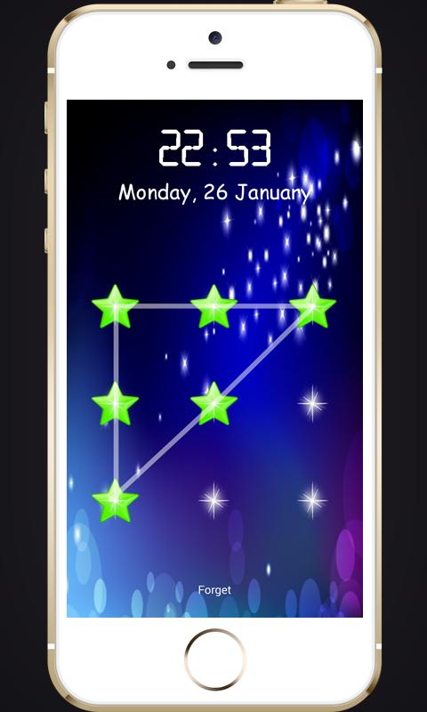 Stars Pattern Screen Lock