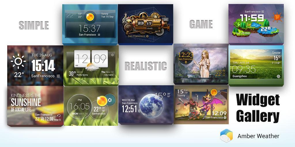 Transparent Weather Widgets