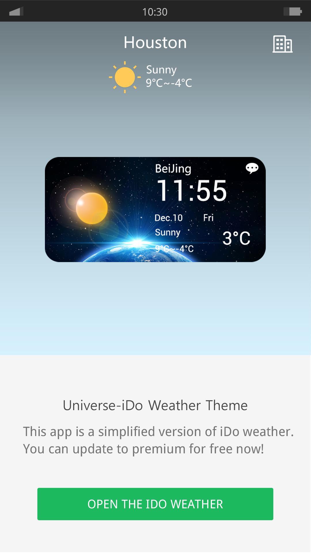 Universe - iDO Weather widget