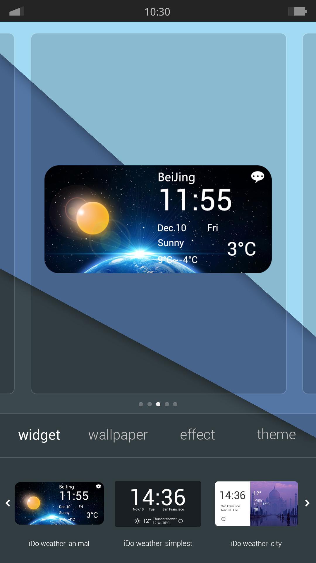 Universe - iDO Weather widget