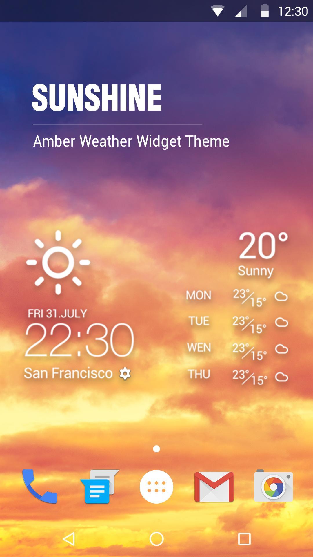 Transparent Weather Widgets