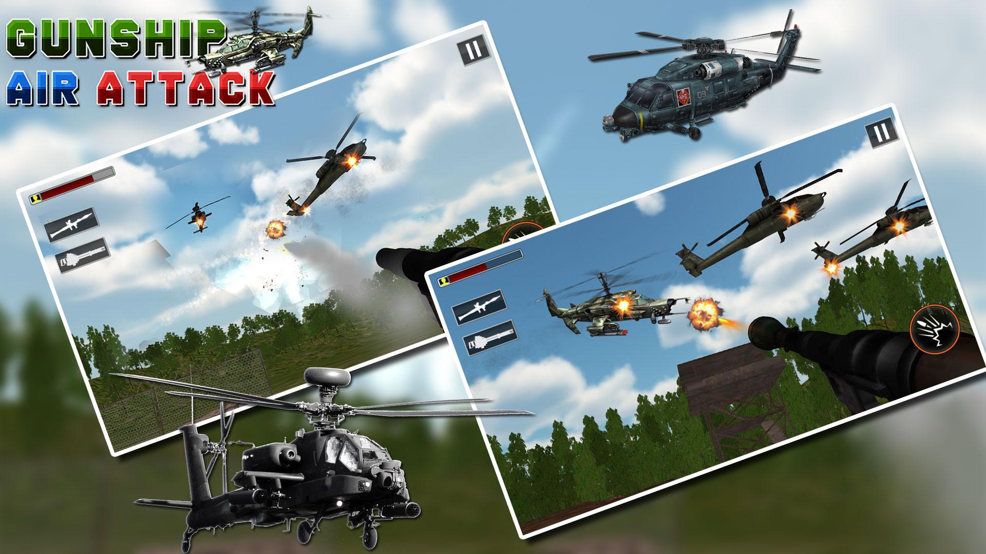 Gunship Helicopter Battle; War