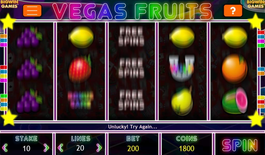 Vegas Fruits Free Slot Machine