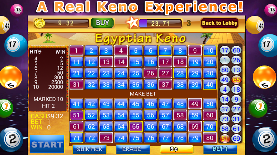 Lucky Keno- Casino Bonus Games