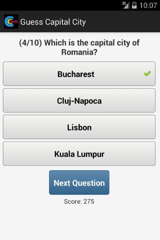 Capital City Quiz