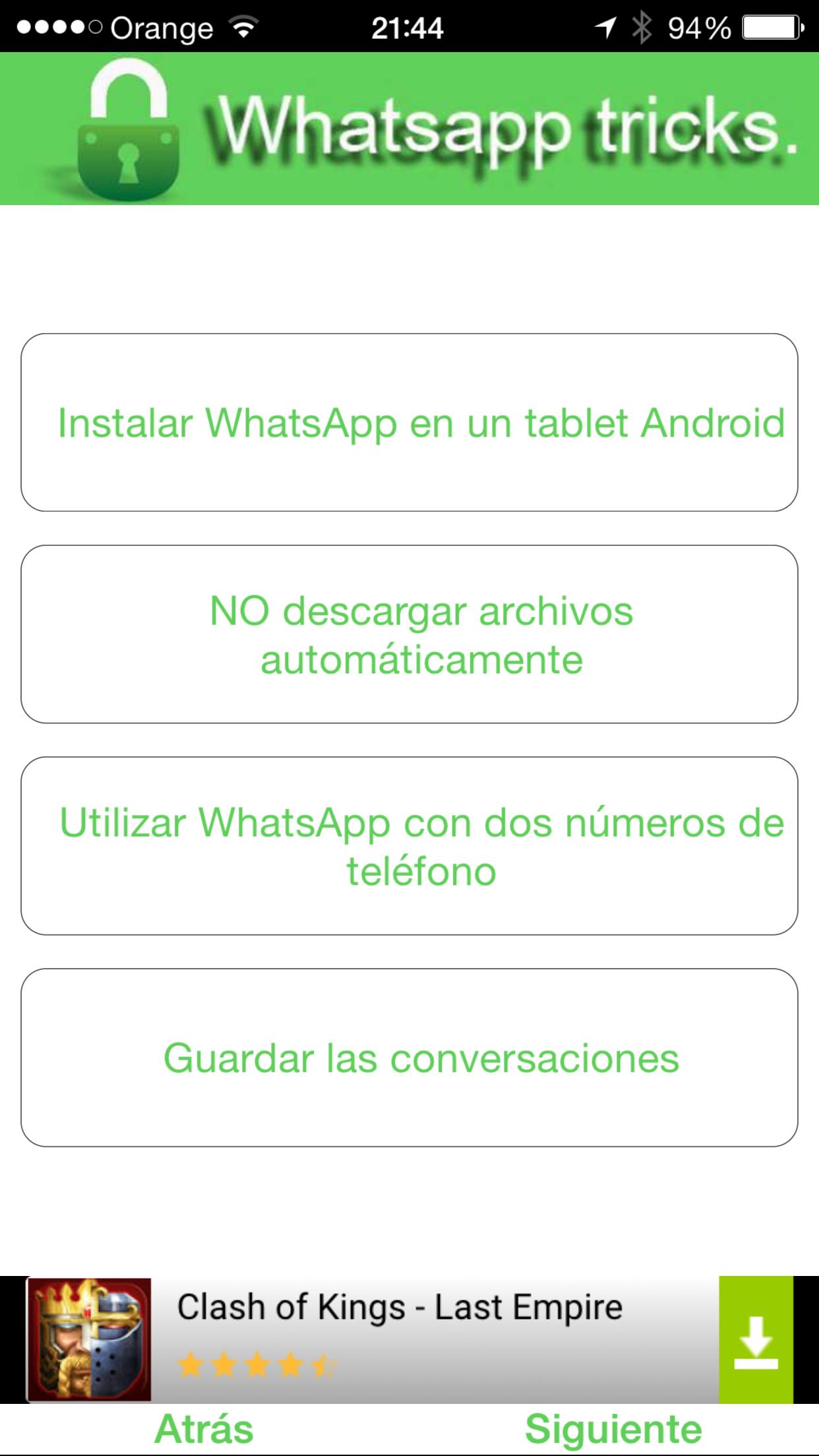 Tips for WhatsApp