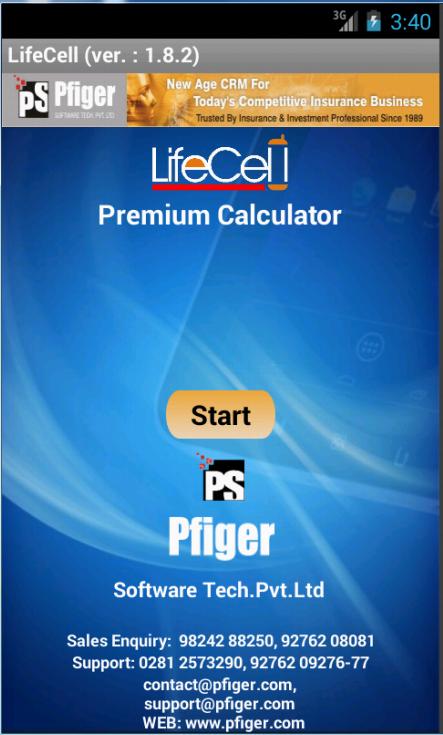 LIC PREMIUM CALCULATOR -PFIGER