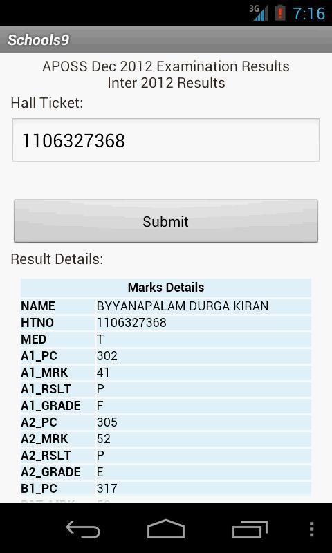 Schools9 - Exam Results