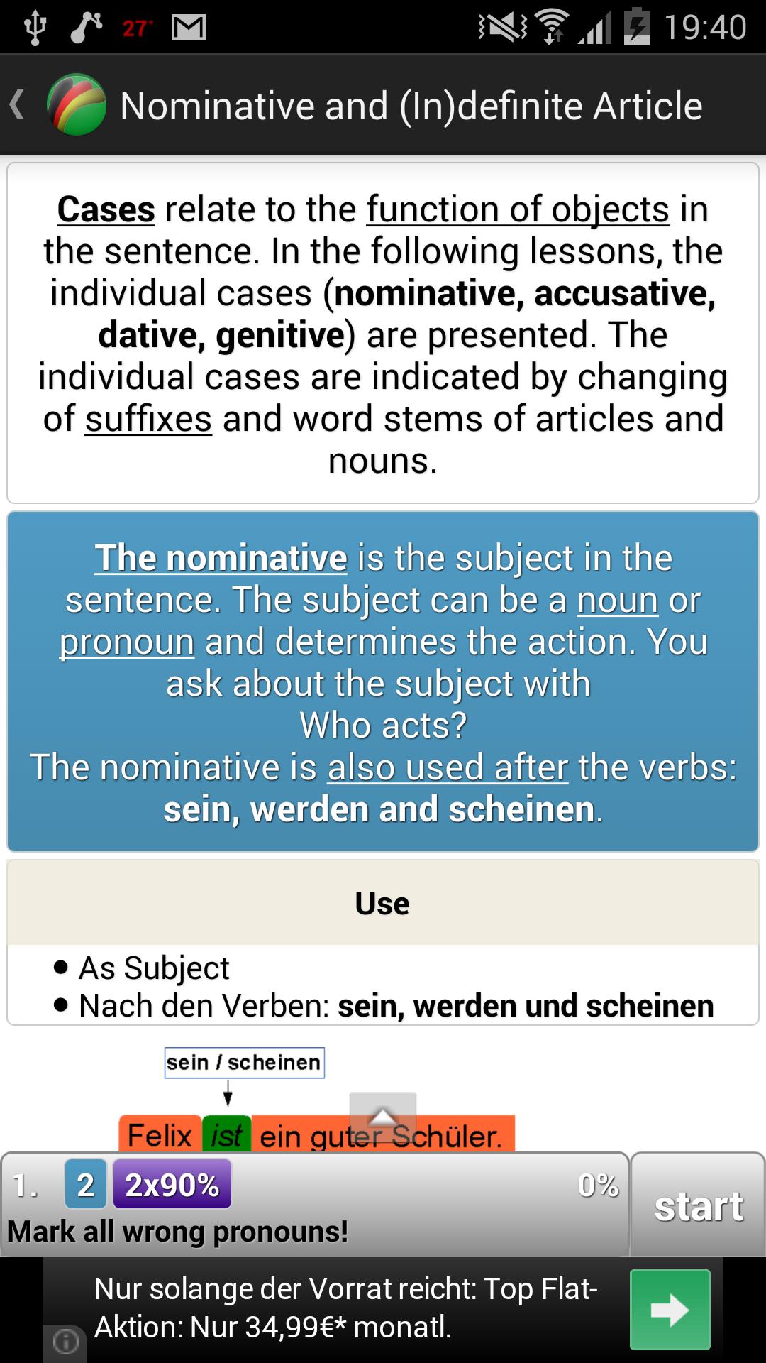 German Grammar Learning