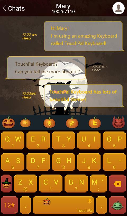 TouchPal Jack-O-Lanterns Theme