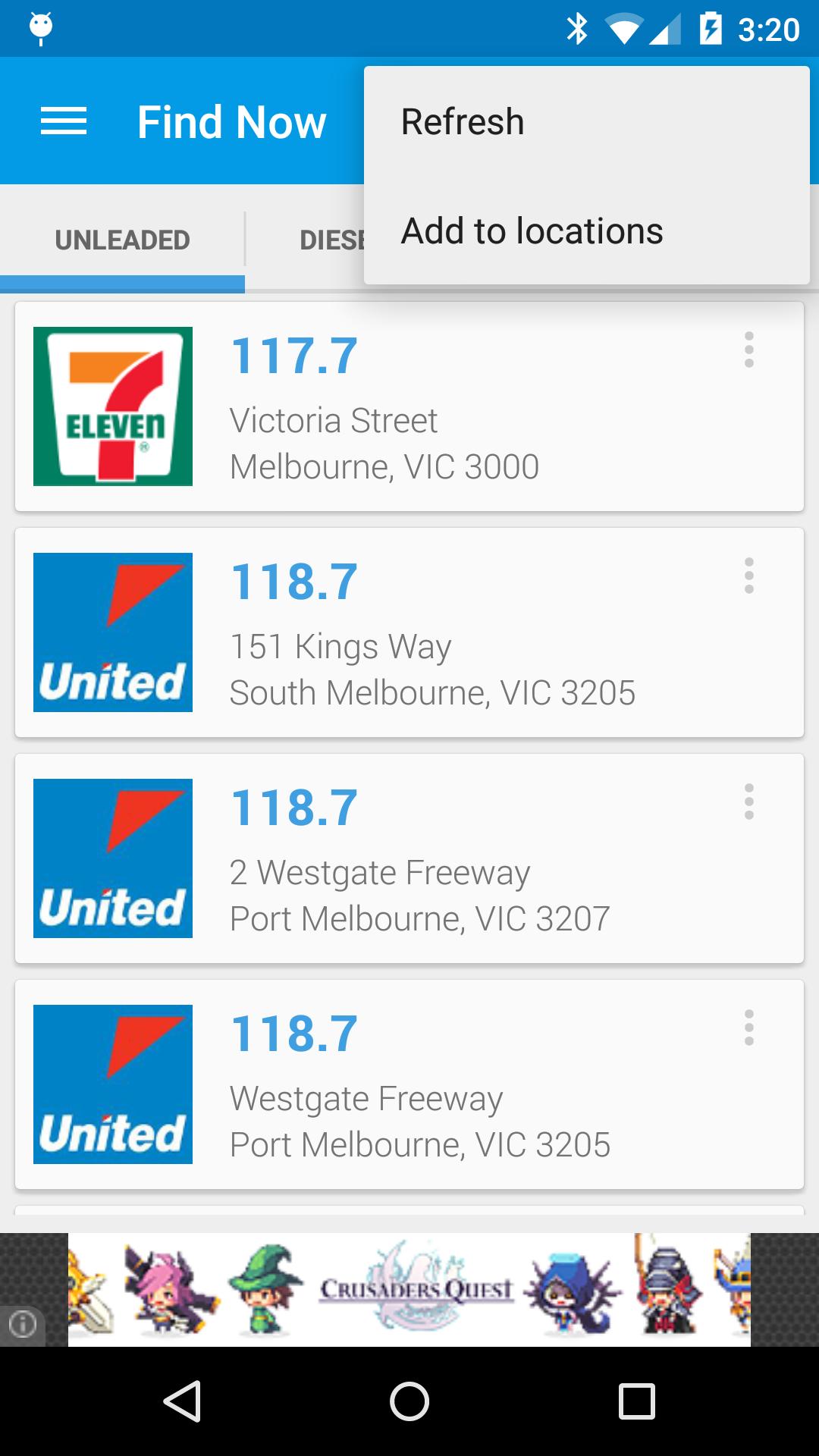 Melbourne Fuel Price