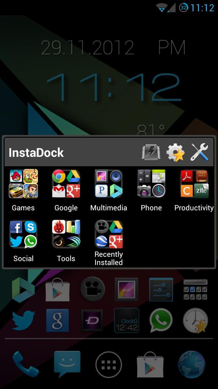 InstaDock App Organizer