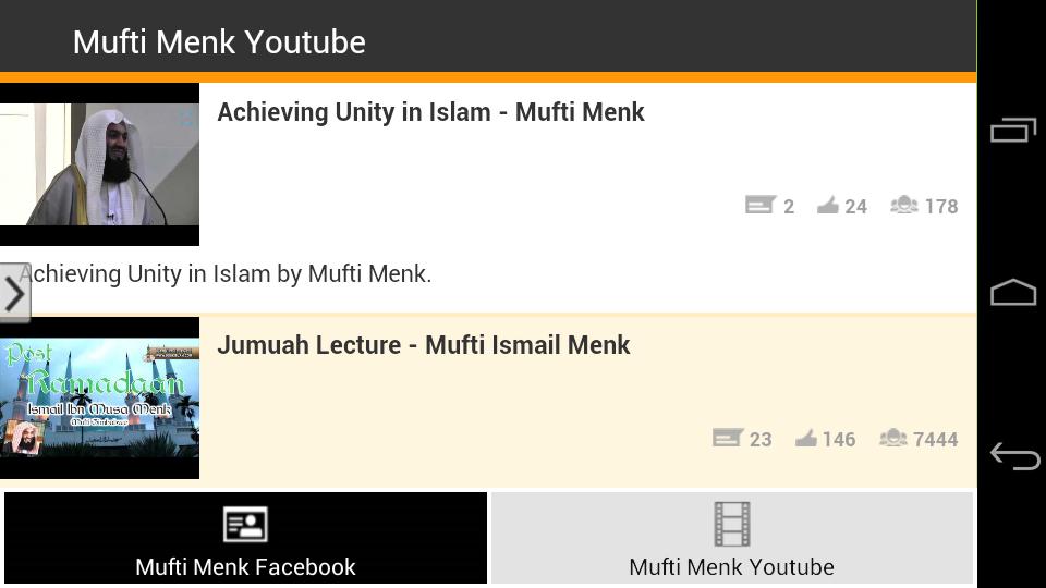 Mufti Menk Social App