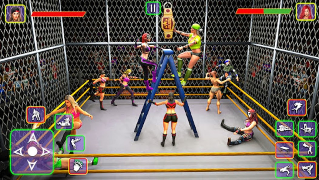 Girls Wrestling Fighting arena