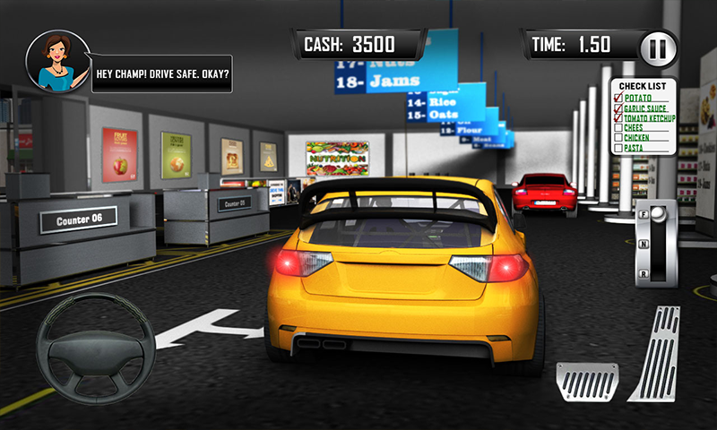 Shopping Mall Car Driving Game