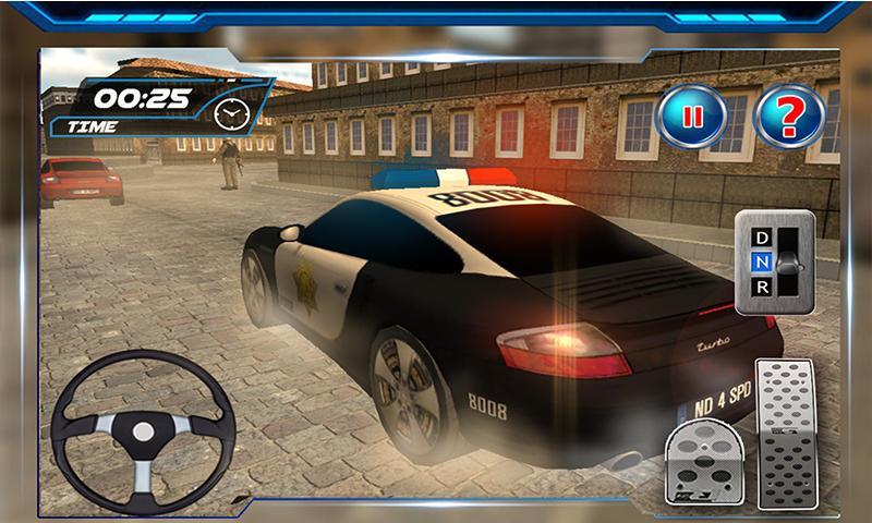 Real Police Car City Driver 3D