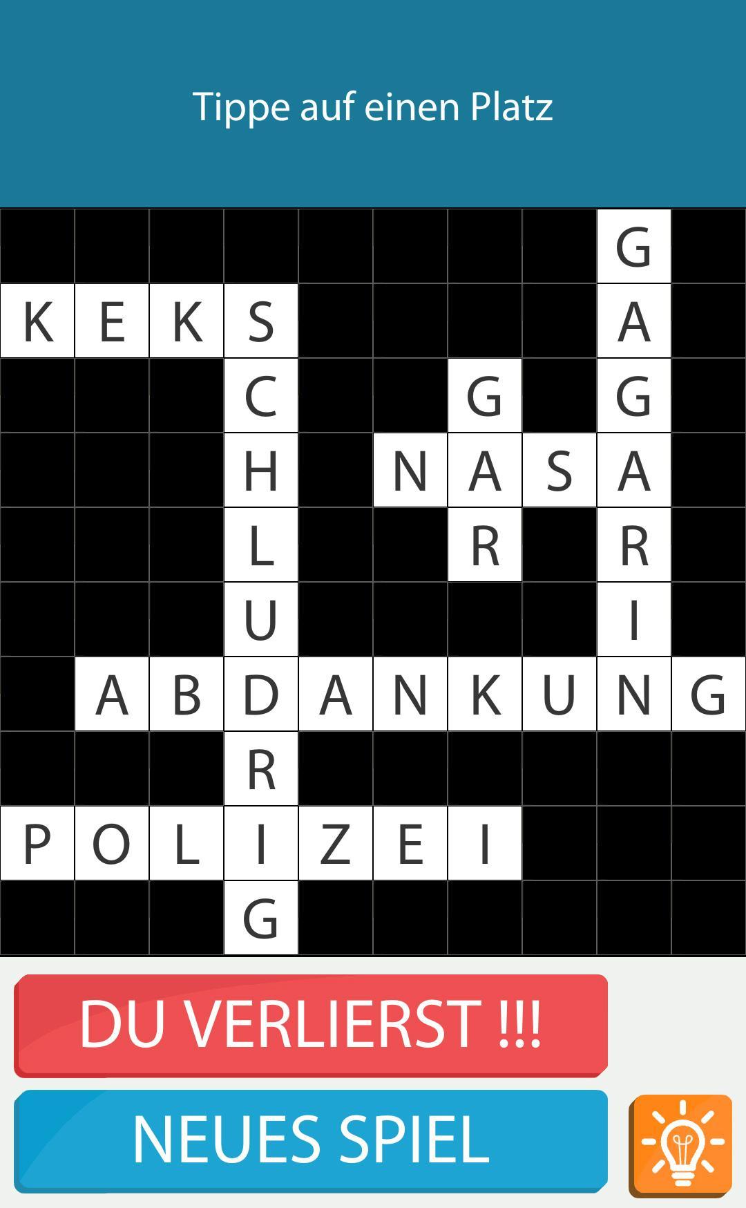 Crossword German Puzzles Game