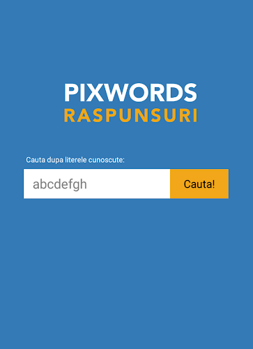 Raspunsuri Pixwords