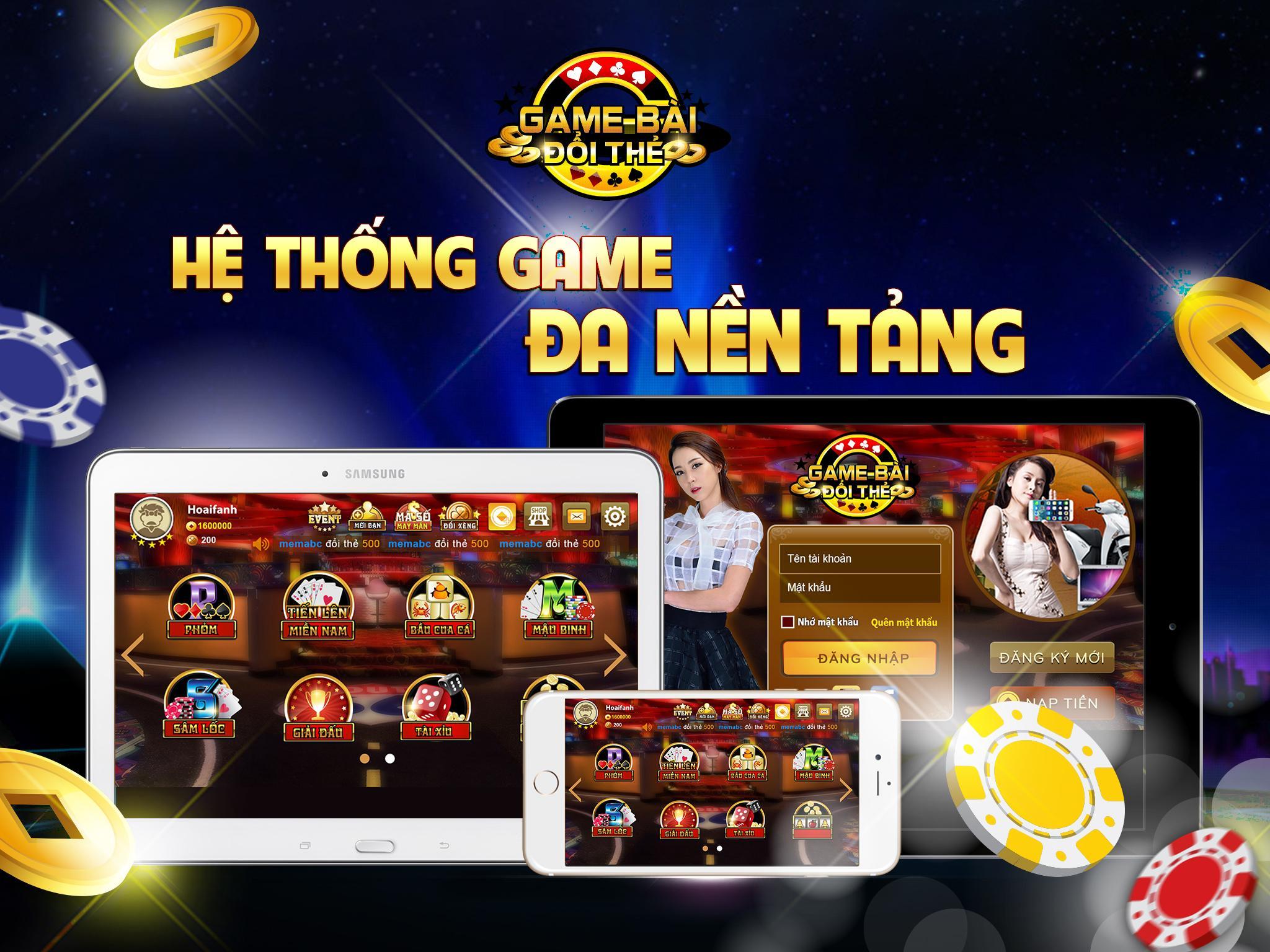 Game bai doi thuong - Danh bai