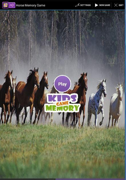 Horse Memory Game