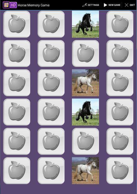 Horse Memory Game