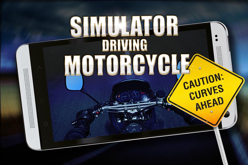 Simulator motorcycle driving