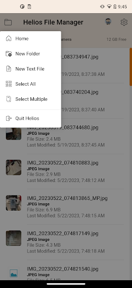 Helios File Manager