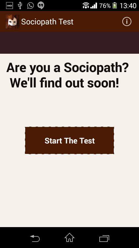 Sociopath Test