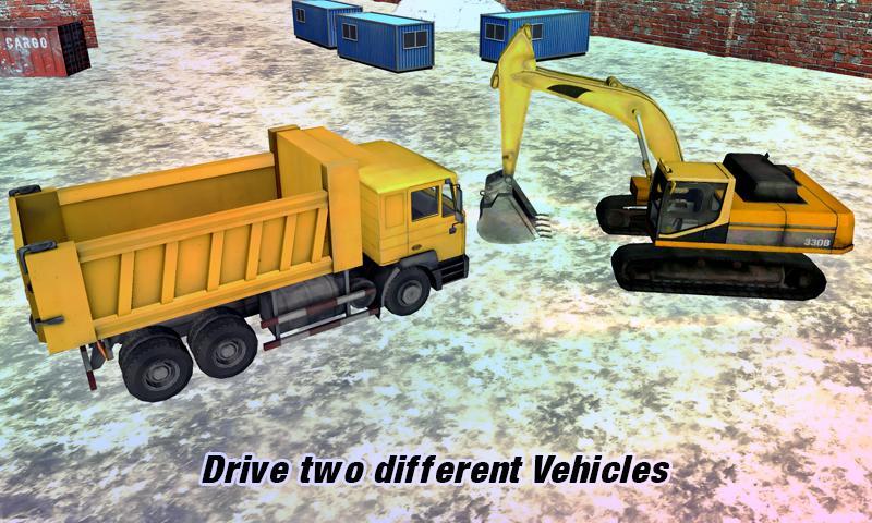 Excavator Snow Blower Truck 3D