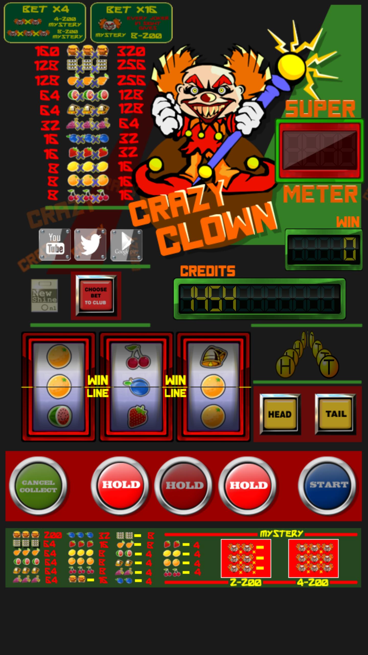 slot machine crazy clown