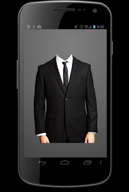 Man's Black Suit Photo