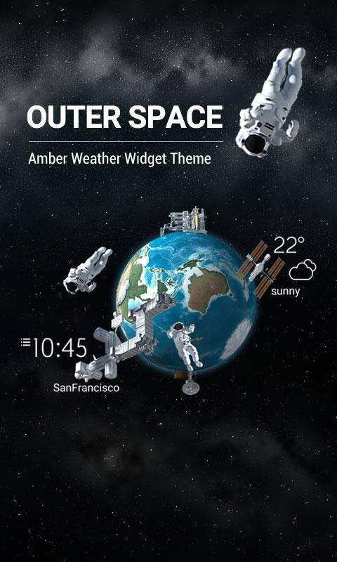 3D Outer-space Weather Widget