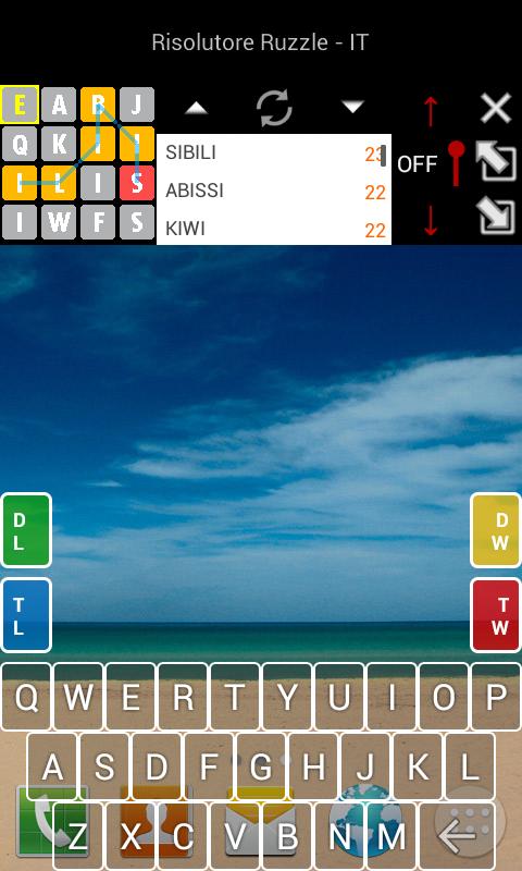 Solver for Ruzzle - French