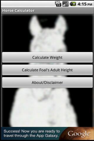 Horse Weight/Height Calculator